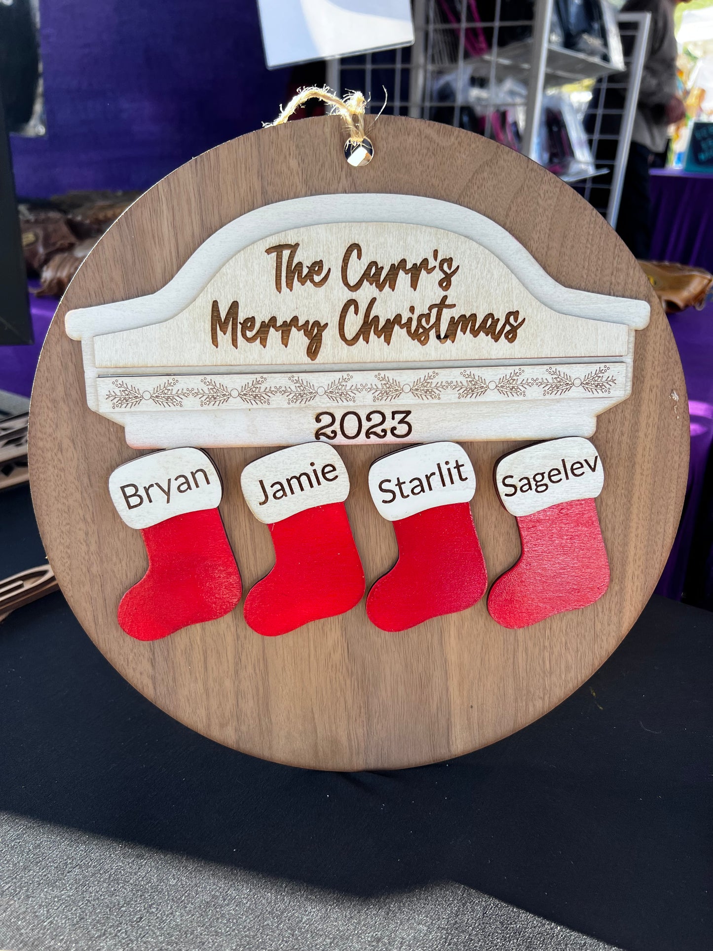 2024 Custom Stocking Ornament up to 14 names