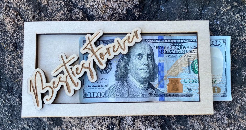 Anniversary Money Card Holder Personalized Wedding Gift Cash Holder for Anniversary Personalized Present Wedding Custom Wedding Gift Money Gift Holder