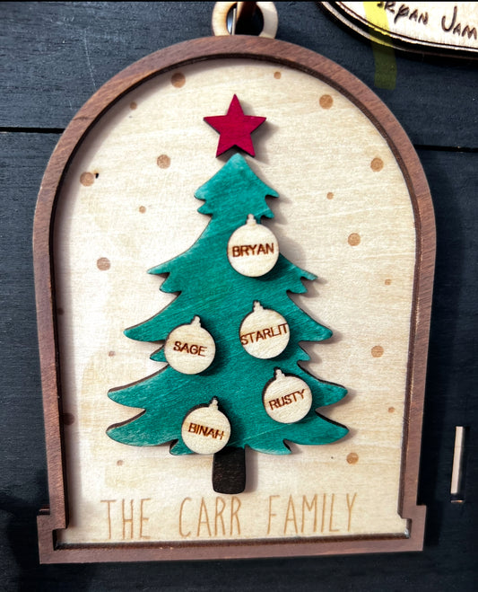 Christmas Tree Family Ornament