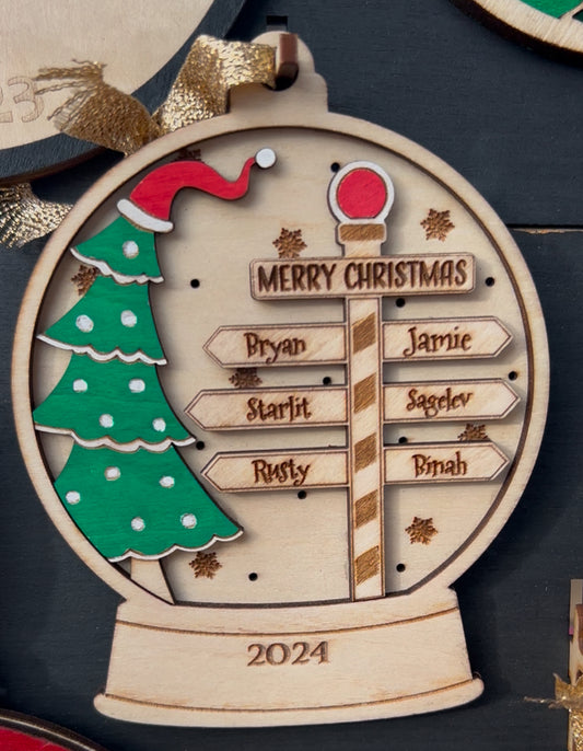 North Pole Christmas Ornament