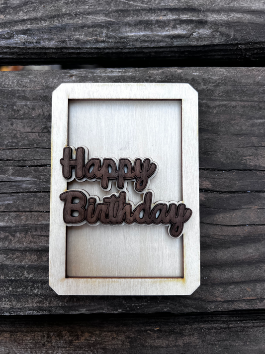 Simple Personalized Gift Card Holder
