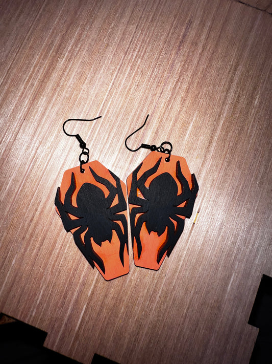 Spiders & Coffin Earrings