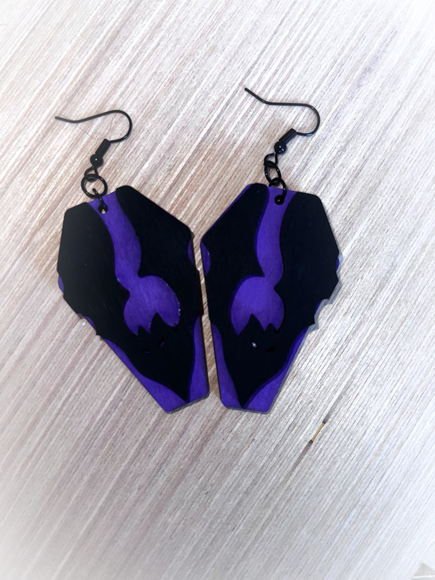 Bats and Coffins Earrings