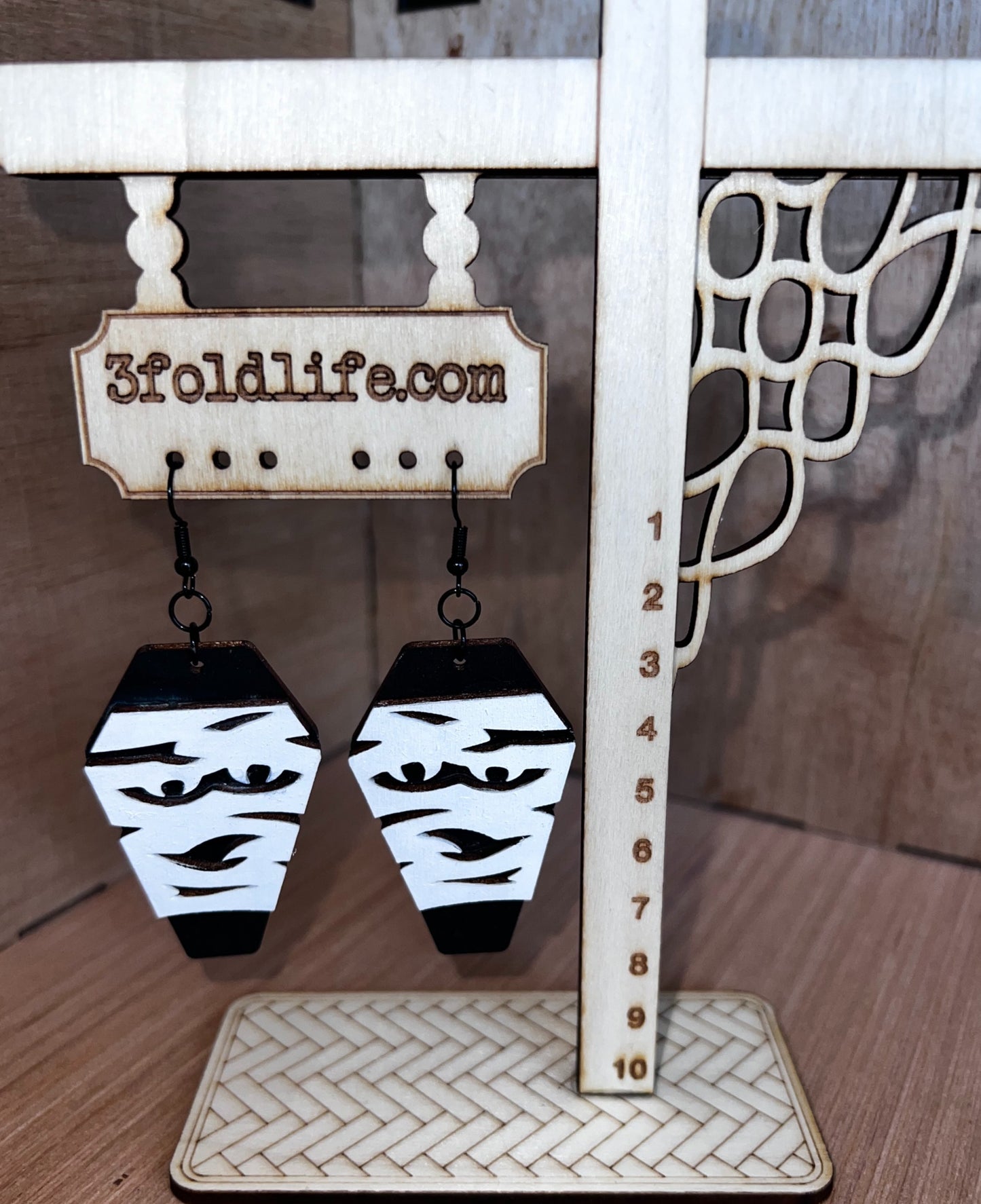 Mummy Coffin Earrings