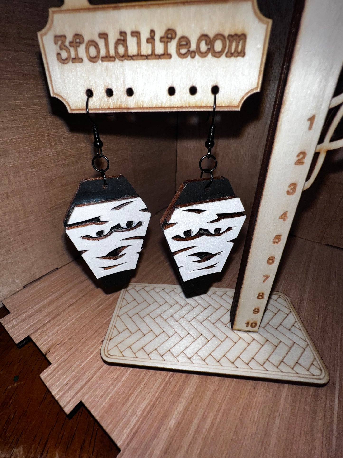 Mummy Coffin Earrings