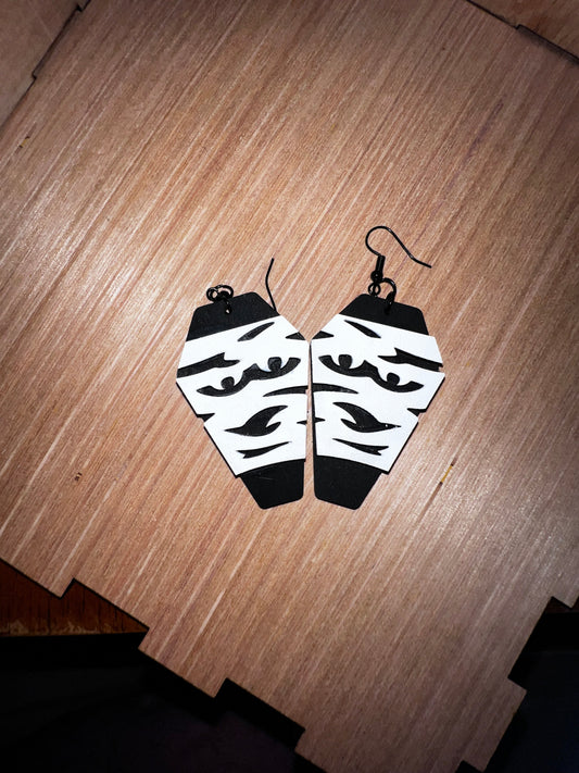 Mummy Coffin Earrings