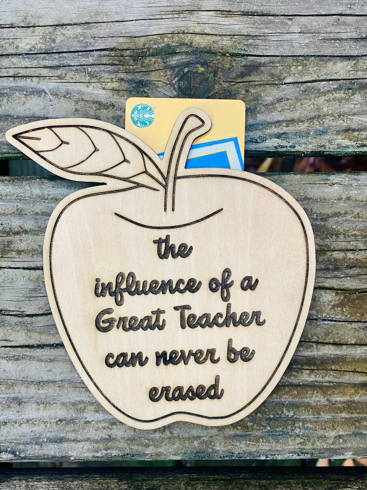 Teacher Appreciation Gift Card Holder