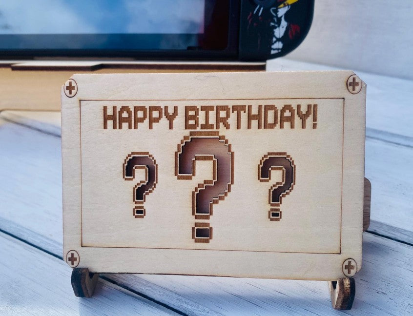Gamer Birthday Gift Cash Holder Gift for Him Birthday Gift Money Card Gaming Teen Birthday Personalized Keepsake Birthday Card Video Game Money Gift Holder